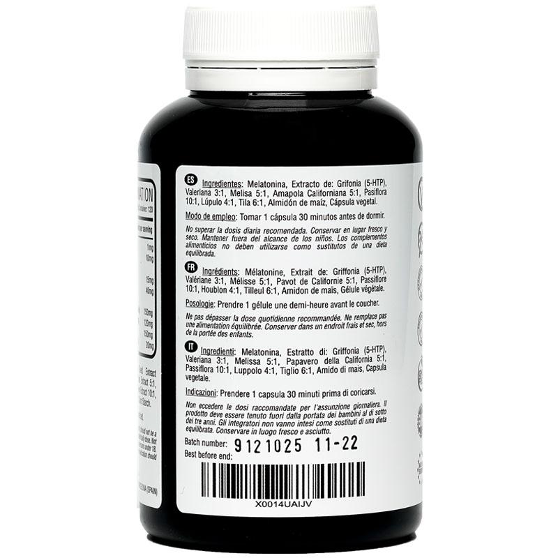 Melatonina Complex | 120 cápsulas veganas para 4 meses