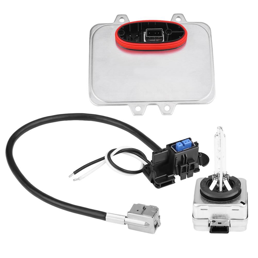 3Pcs Xenon HID Headlight Ballast Control Unit Module Bulb Kit for Cadillac Escalade 5DV00900000