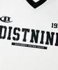 DISTN9NE Sporty Color Block V-Neck Short Sleeve T-Shirt Lq2Tu268_White