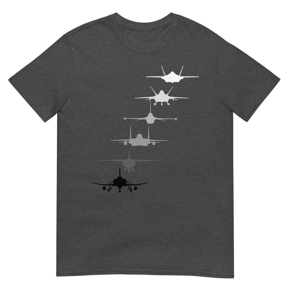 Air Force Fighter Jets F4 F111 F15 F16 F22 F35 Tshirt