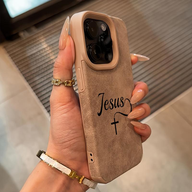 The Cross Of Jesus  Matte Faux Leather Phone Case For iPhone 17 16 Pro Max 15 14 13 12 11 XS Max XR X 16 Plus Cover