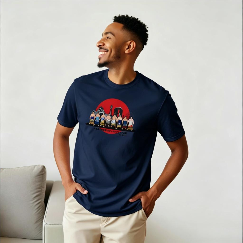Sumo Banzuke Osaka 2026 T-Shirt – Sanyaku Ranks Pure Cotton T-shirt Men and Women 2026 Summer New Fashion Casual Streetwear Y2K