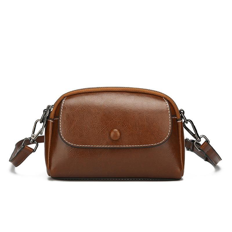 

Женская новая модная ретро универсальная маленькая круглая сумка косметичка темпераментная на плечо сумка-мессенджер женская сумка темно-коричневого