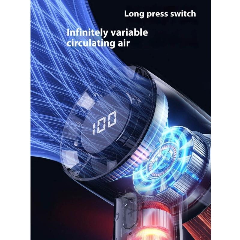 Handheld Mini Fan USB Rechargeable 100 Speed Quiet Desk Fan Portable Cooling Fan for Indoor Outdoor Use Birthday Gift