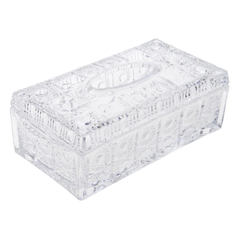 

Waterproof Glass Tissue Stand For Kitchen Counter Bathroom Napkin Holder Paper Towel Dispenser for Countertop прозрачный