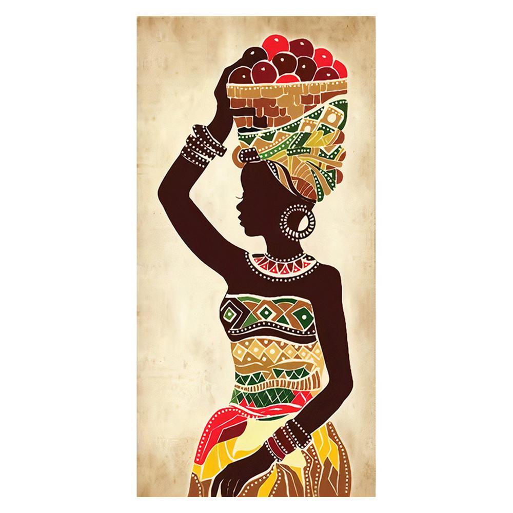Afrikanische Schwarze Frau Leinwandmalerei Vintage Wandkunst Figuren Drucke Für Wohnzimmer Zuhause Raum Wand Dekorative Bilder