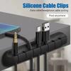Cable Holder Clip Cable Management Cord Organizer Clip Silicone For USB Charging Cable Mouse Wire Organizer Phone Charging Cable