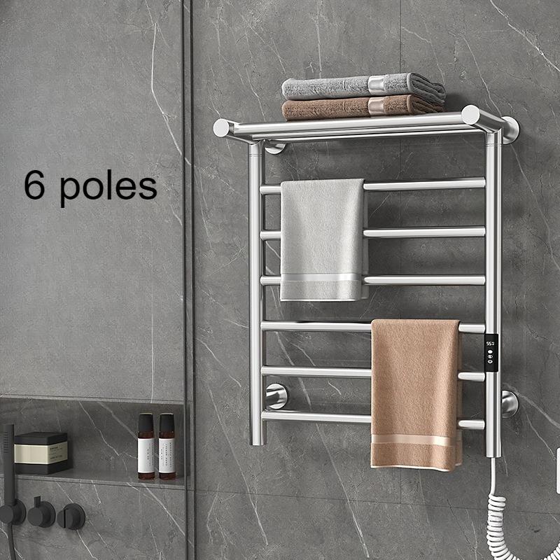 Electric Heated Towel Rail Smart Bathroom Towel Rack Stainless Steel Wall Thermal Towels Storage Racks Aesthetic Towels Heater
