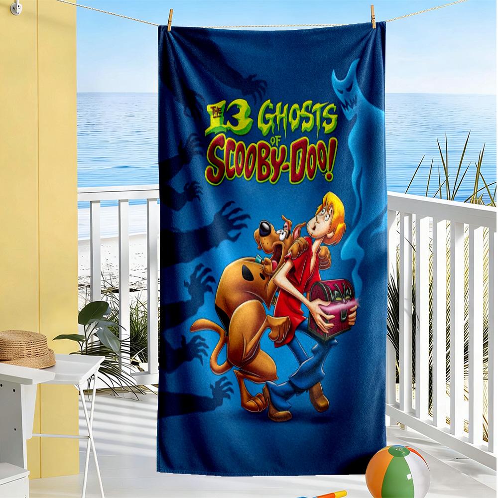 Scooby-doo Mystery Van Durable Beach Towel Portable Oversized, foldable, portable, travel beach towel Outdoor Accessory