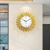 Metal Large Wall Clock Luxury Creative Wall Clock Restaurant Decorative Hanging Clocks Living Rooms Decoration Accessories