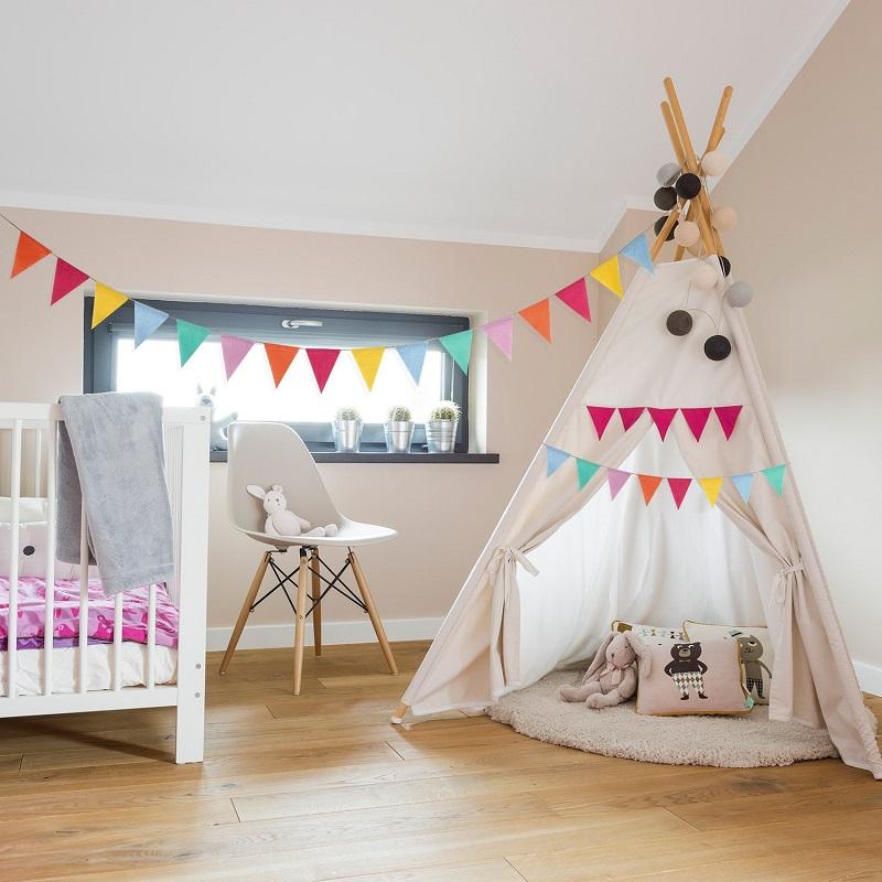 4m Colorful Jute Linen Pennant Flags Banner Birthday Wedding Christmas Party Decorations Bunting Banners Hanging for Home Decor
