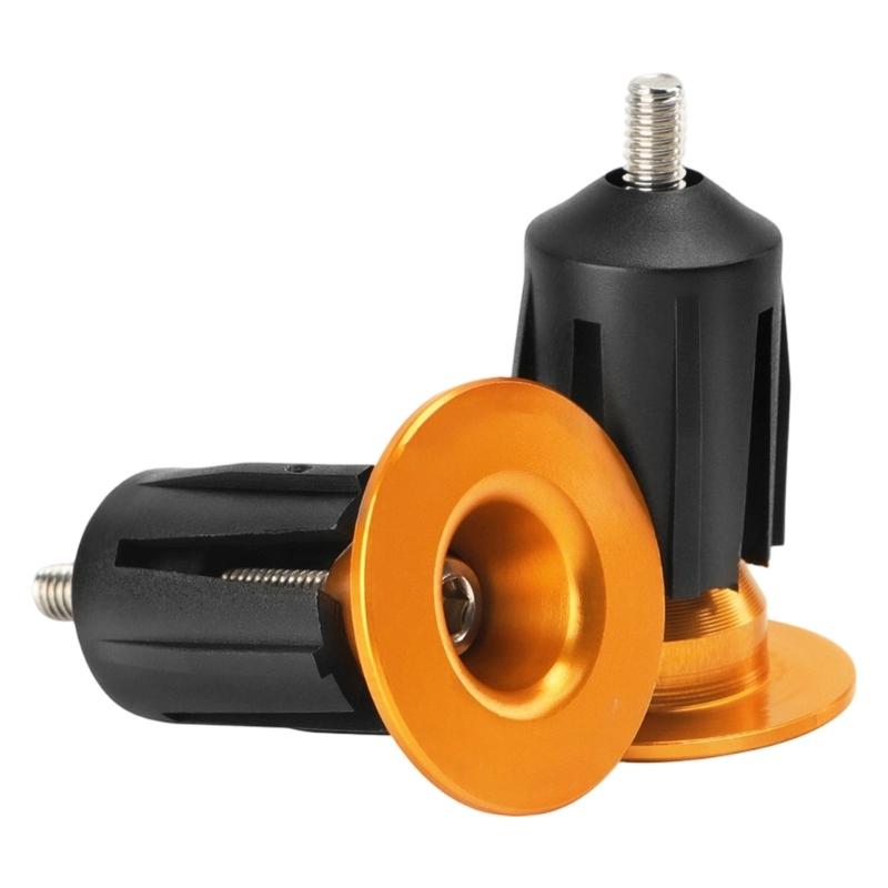 Universally Fit Aluminum Bike Handlebar End Cap Easy To Install Handlebar End Plugs For Various Riding Conditions