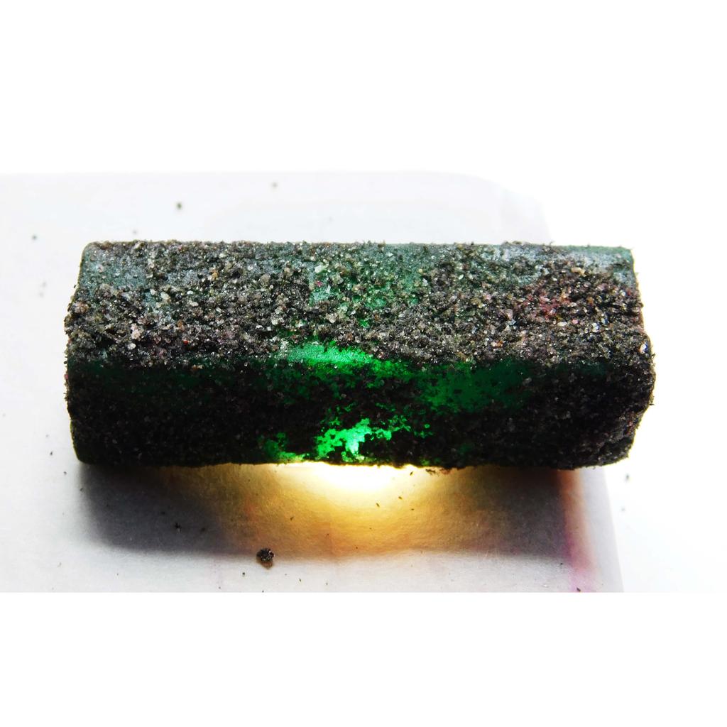 Natural Green Emerald Loose Gemstone 114 ct Dyed Uncut Rough for Lapidary and Gem Collections
