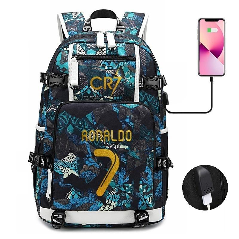 Glow-in-the-Dark Soccer Backpack Teens Large Capacity