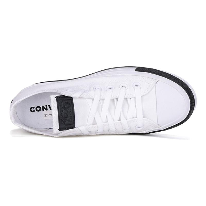Converse Chuck Taylor All Star Everyday Versatile Non-Slip Abrasion Resistant Low-Top Espadrilles Women's Black & White
