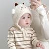 Thickened Children Knitted Hat Cartoon Animal Beanies Hat Cute Winter Baby Hats  for Kids