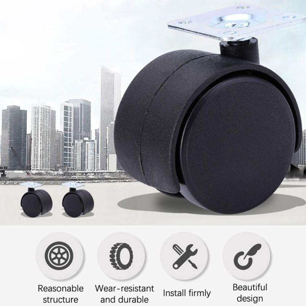 4Pcs Silent Operation Swivel Casters  for Furniture Office Chair Suitcase Trolley