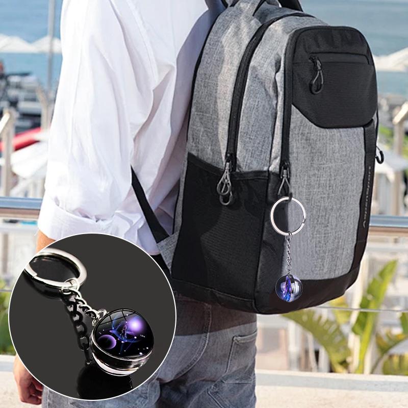 1PC Sturdy Handbags Sphere Backpacks Zodiac Gift Keychain Bags Starry Sky Decoration Durable Luminous