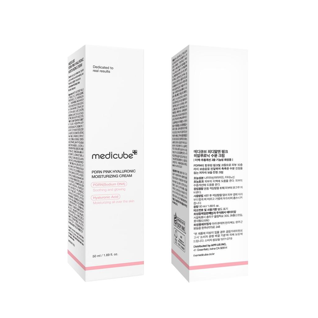 Medicube PDRN Pink Moisture Salmon Skin Korean Cosmetics Cream, Injection, Moisturizing, Barrier, Hydrating, Firming,
