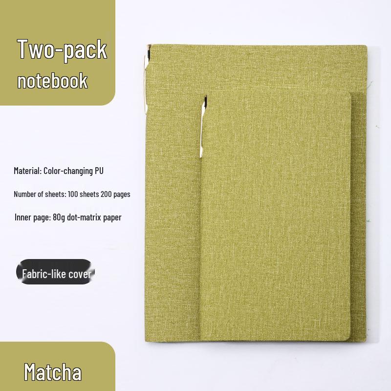 Simple A6 Leather Pocket Notebook with Pen Holder - Ideal for College Students & Business Diaries