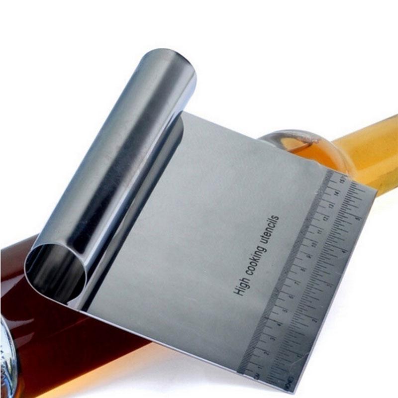 High Quality Stainless Steel Baking Pastry Stainless Steel Spatula Pizza Dough Scraper Kitchen Tool