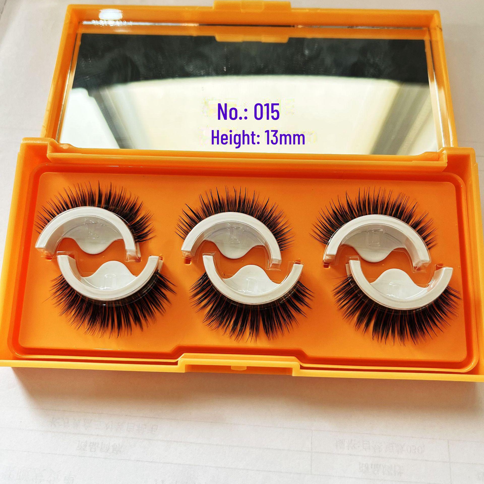 

Самоклеящиеся полоски для ресниц Qiao Zitong: Три пары долговечных, простых в носке накладных ресниц.