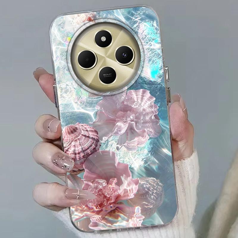 Summer Seashell Seaside Wave Beach Girls Women Case For Xiaomi Poco X3pro X5 M6 X6 X3 NFC M5s M6 X7 Pro C75 C61 Fundas Cover