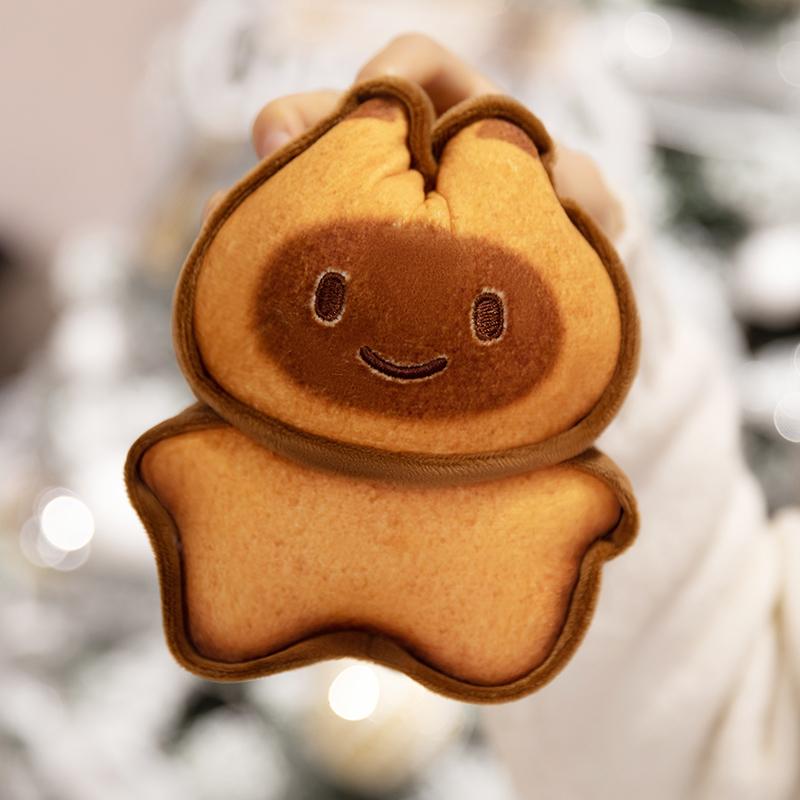 Bread Cat Plush Toy Soft Stuffed Doll Cartoon Toast Cat Biscuit Decor Birthday Gift for Kids