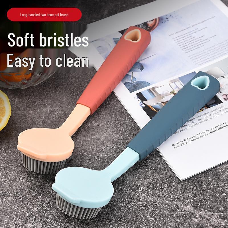 Long-Handled Kitchen Pot Scrubbing Brush Artifact