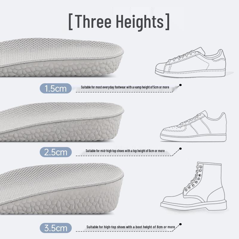 Verhogende Sportschoenen: Universele LuchtKussenInlegzolen voor Mannen & Vrouwen