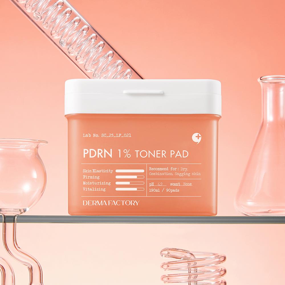 DERMA FACTORY PDRN 1% Тонер-пэды 190 мл (90 листов)