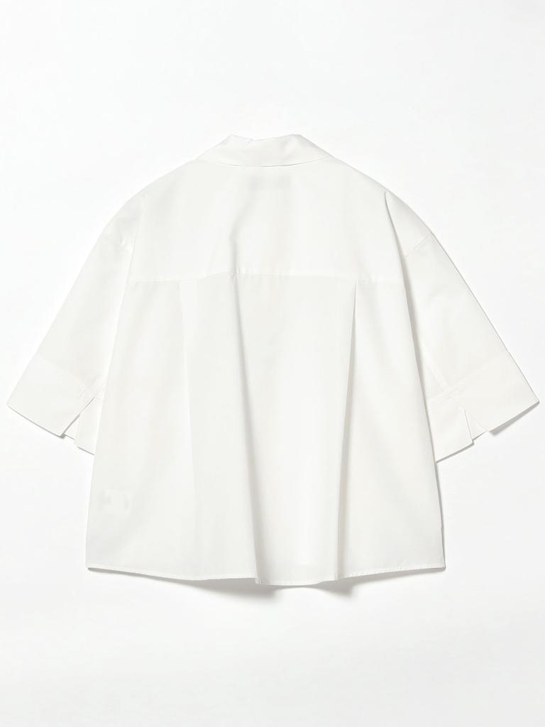 LIFE STORE by BEAMS Short Sleeve Cropped Shirt White Medium BMING Women's (Sizes S-M)