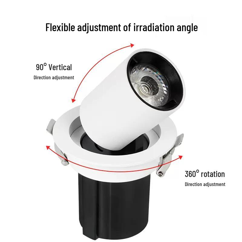 Retractable Adjustable COB Gooseneck Spotlight for Commercial and Retail Lighting