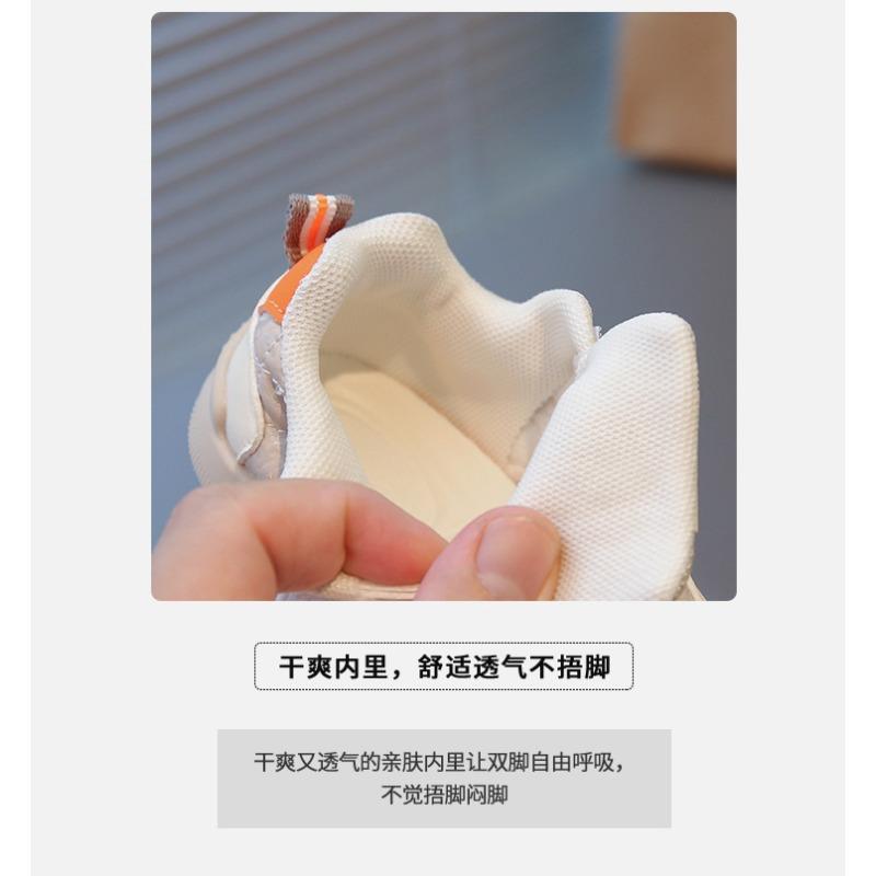 Baby toddler shoes cartoon leather surface baby girl indoor shoes non-slip soft sole baby boy running shoes