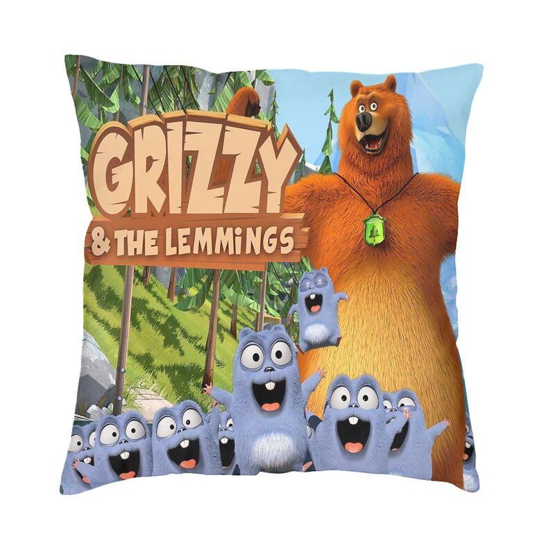 Helenal Unisex Grizzy And The Lemmings French Comedy Tv Cushion Cover 45X45cm Home Decor 3D Print Throw Pillow For Sofa Double Side