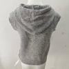 2025 A/W Yu Shuxin Gray Jacquard Knit Sleeveless Vest