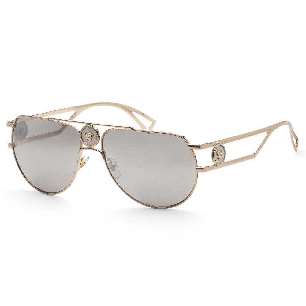 VerSace Men S 60mm Pale Gold SunglaSSeS Ve2225 12526g 60 Pale Gold