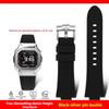 Per serie G-SHOCK Casio DW-5600 GM-5600 GW-B5600 DW5600/60 GW-M5610 GA2100 cinturino bracciale in resina siliconica con catena