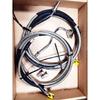 Pair Silver Front Upper Brake Line Hose and Clutch Hose  For 17-20 Harley Touring Models with ABS