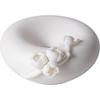 White Porcelain Plum Blossom Incense Holder: Handmade Vertical Stand for Indoor Use