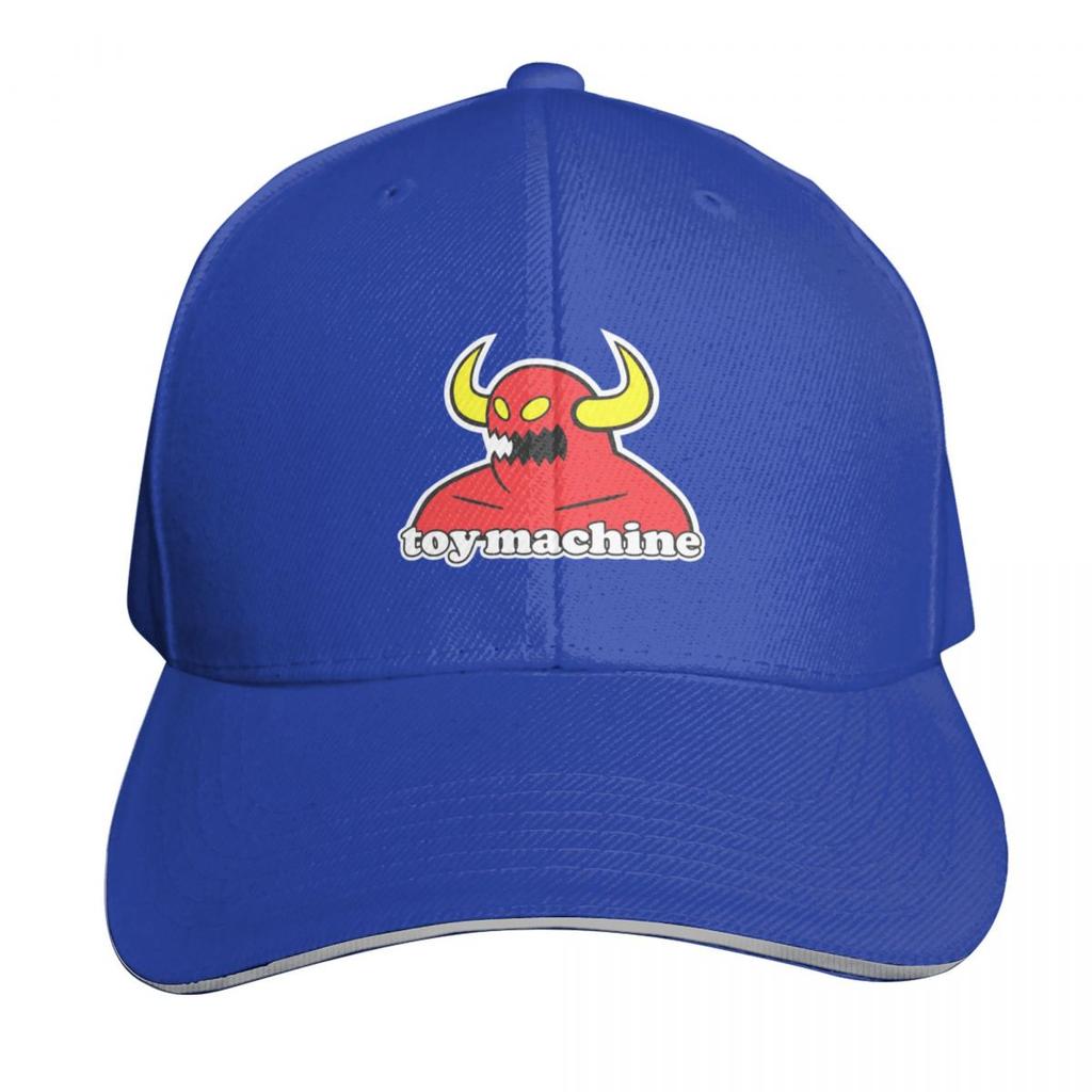 Toy machine logo Baseball Cap Big Size Hat Mountaineering Funny hats Snap Back Hat For Women Unisexs