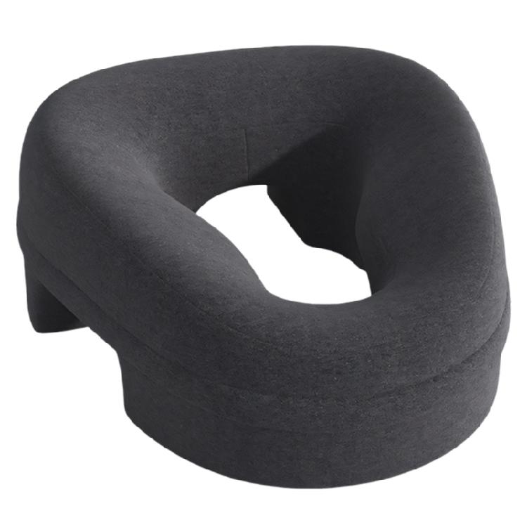 

Comfortable Face Rest Cushion Make Of Supportive Memory Foam Ergonomic Breathable Head Pillow For Enhances Relaxation темно-сірий