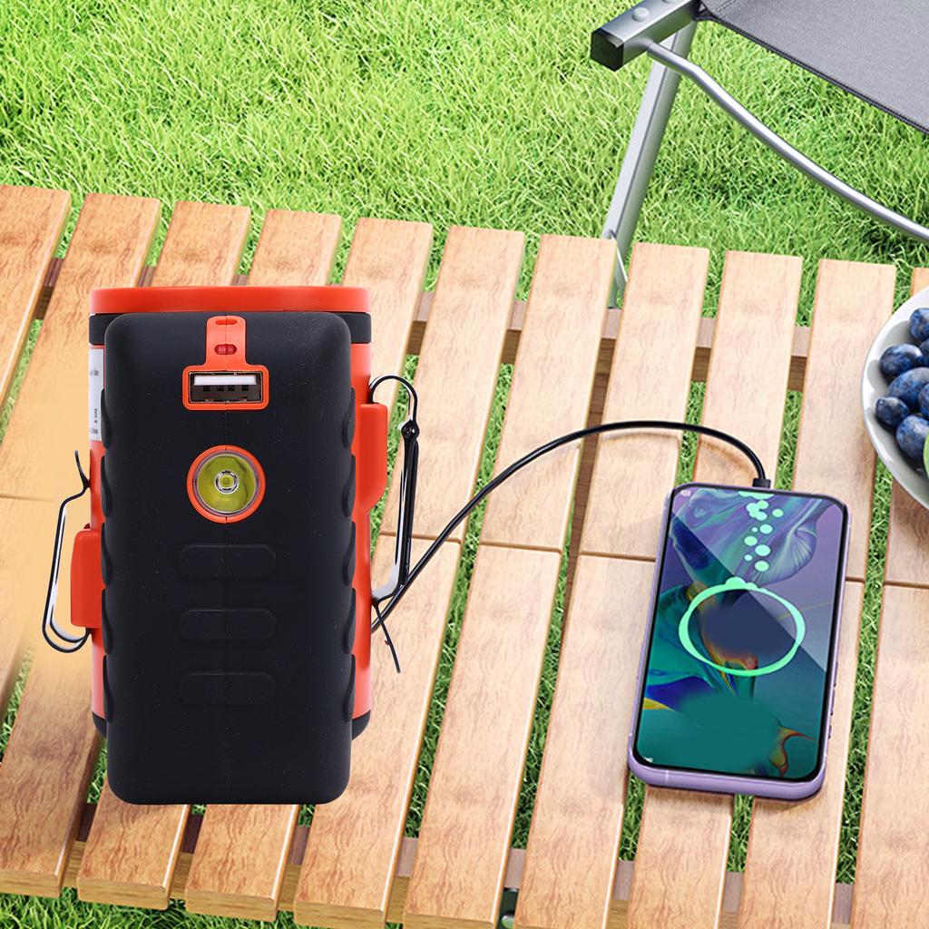 Portable Waist Fan 5 Speeds Strong Airflow USB Rechargeable Wearable Hanging Neck Fan with 10000mAh Battery for Camping Outdoor Jobsite