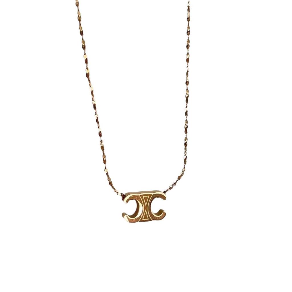 Colier Clasic 2025 Arc de Triumf, Stil Luxos, pentru Claviculă, pentru Femei - Oțel Inoxidabil