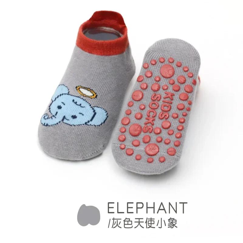 Baby Cartoon Animal Ankle Socks Boys Girls Rubber Dispensing Anti-slip Floor Short Sock for Infant Newborn Cute Cotton Clothes