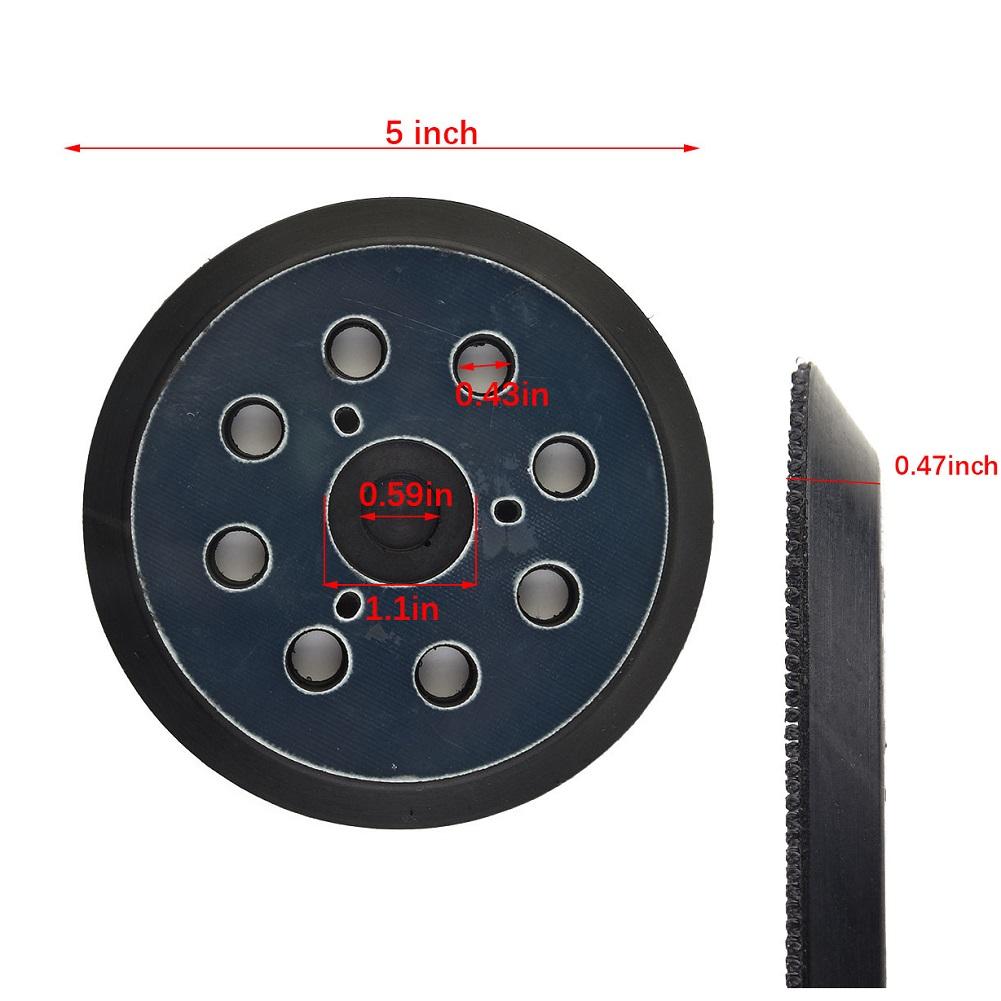 

5 Inch 8 Hole Sanding-Pad For-Makita 743081-8 BO5030 BO5031 BO5041 PU 125mm Sander Pad Round Hook-And Loop-Abrasives Power Tools China Mainland