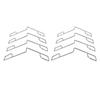 50PCS Fence Panel Clips 304 Stainless Steel Garden Railing Fixing Clamps for Fencing Installation