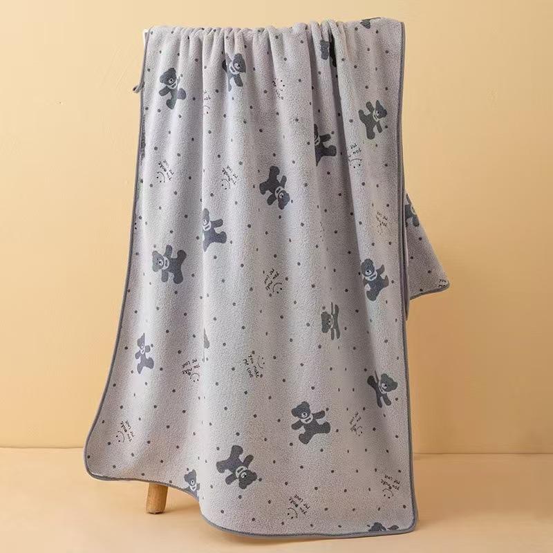 Coral Fleece  Mother and Child Set Towel Gift Towel Bath Towel Soft Bath Large Towel