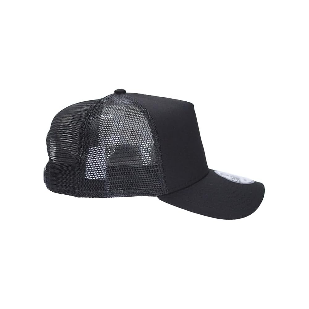New Era 9FORTY Mesh Cap Logo Men's Baseball Hat Solid Black Free Size