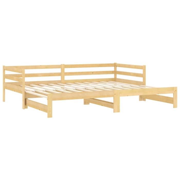 Cadre de lit - Maison Exclusive - 2x(90x200) cm - Bois de pin massif - Canapé-lit multifonctionnel